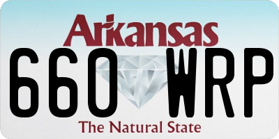 AR license plate 660WRP