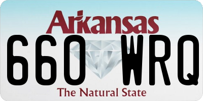 AR license plate 660WRQ