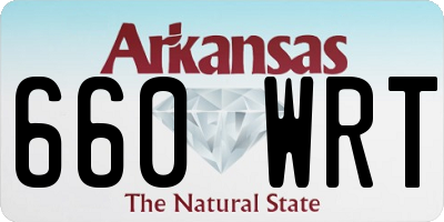 AR license plate 660WRT