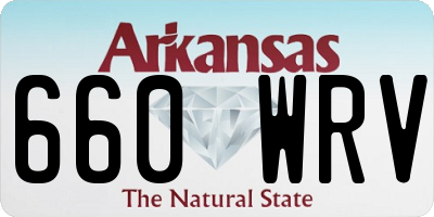AR license plate 660WRV