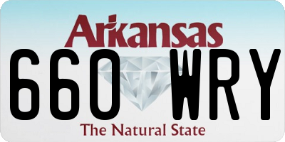 AR license plate 660WRY
