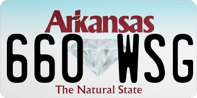 AR license plate 660WSG
