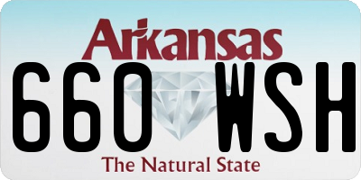 AR license plate 660WSH
