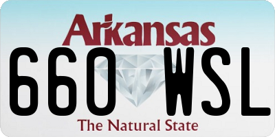 AR license plate 660WSL