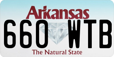 AR license plate 660WTB