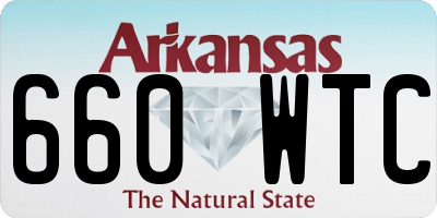 AR license plate 660WTC