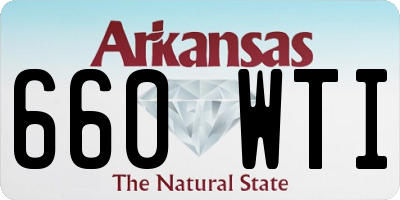 AR license plate 660WTI
