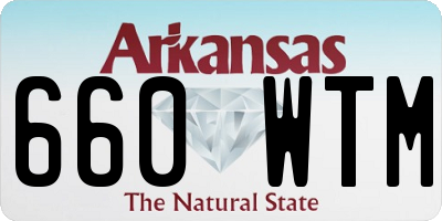 AR license plate 660WTM