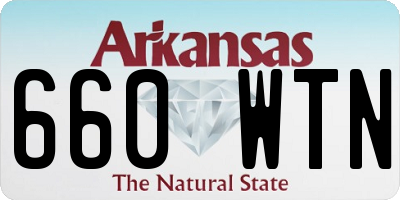 AR license plate 660WTN