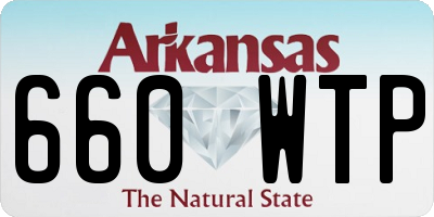 AR license plate 660WTP