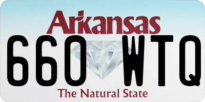 AR license plate 660WTQ