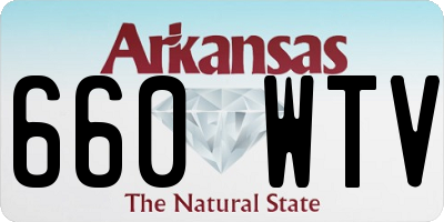 AR license plate 660WTV
