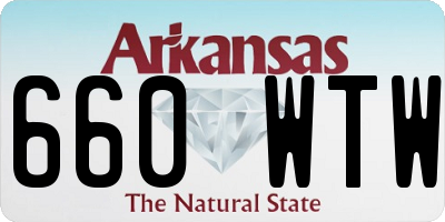 AR license plate 660WTW
