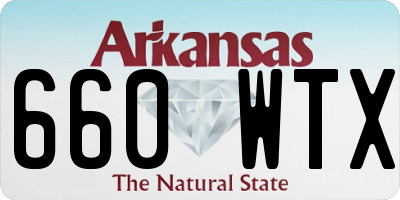 AR license plate 660WTX