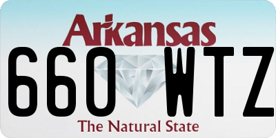 AR license plate 660WTZ