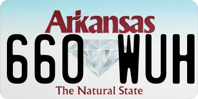 AR license plate 660WUH