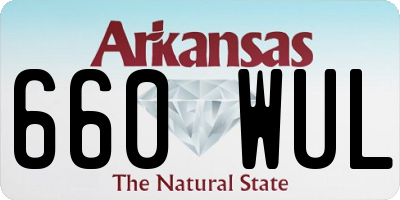 AR license plate 660WUL
