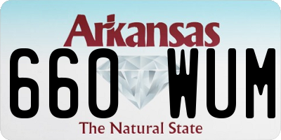 AR license plate 660WUM