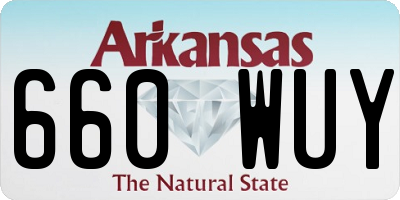 AR license plate 660WUY