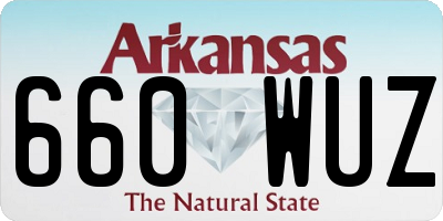 AR license plate 660WUZ