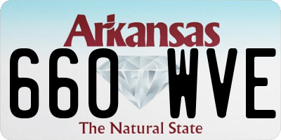 AR license plate 660WVE