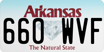 AR license plate 660WVF