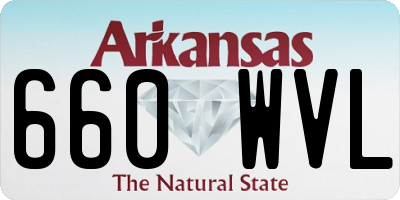 AR license plate 660WVL