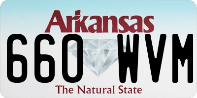 AR license plate 660WVM