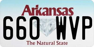 AR license plate 660WVP