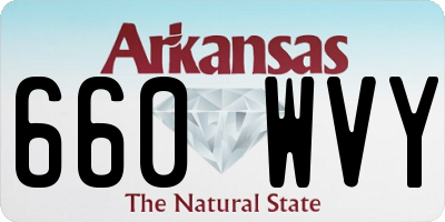 AR license plate 660WVY