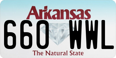 AR license plate 660WWL