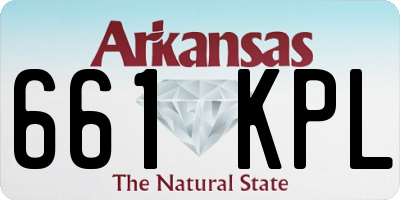 AR license plate 661KPL