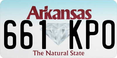 AR license plate 661KPO