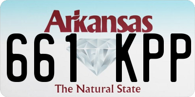 AR license plate 661KPP