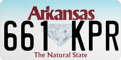 AR license plate 661KPR