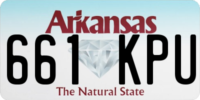 AR license plate 661KPU