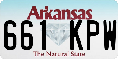 AR license plate 661KPW