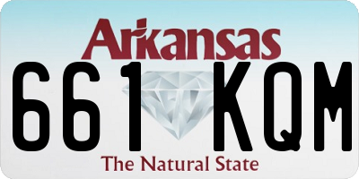 AR license plate 661KQM