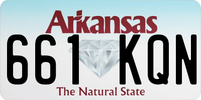 AR license plate 661KQN