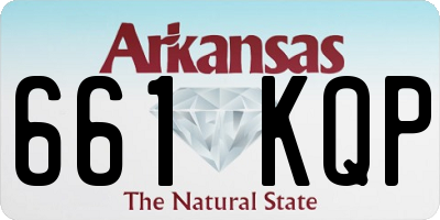 AR license plate 661KQP