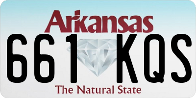 AR license plate 661KQS