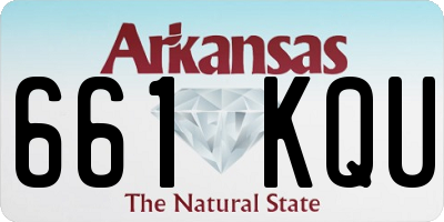 AR license plate 661KQU