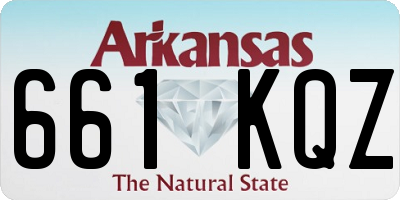 AR license plate 661KQZ