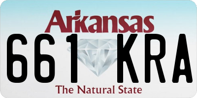AR license plate 661KRA