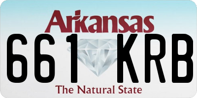 AR license plate 661KRB