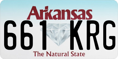 AR license plate 661KRG