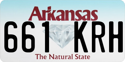 AR license plate 661KRH