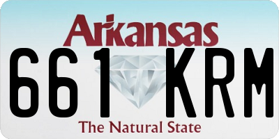AR license plate 661KRM