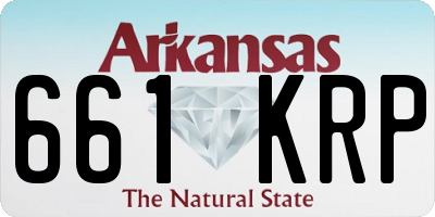 AR license plate 661KRP