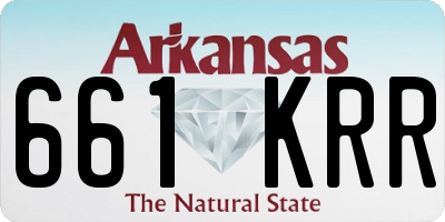 AR license plate 661KRR